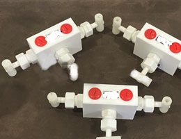 PTFE 3 WAY MANIFOLD VALVE